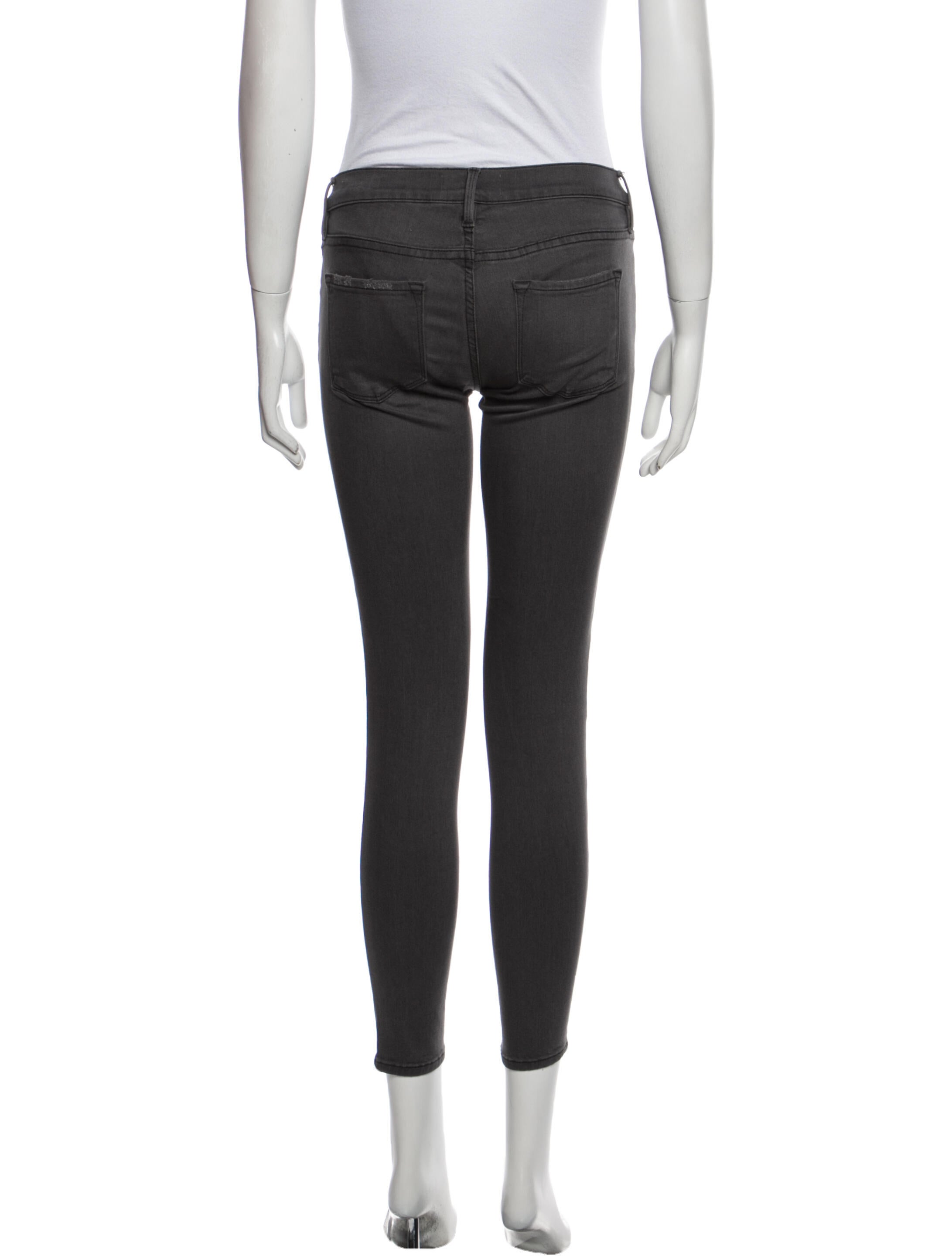 FRAME Low-Rise Skinny Leg Jeans